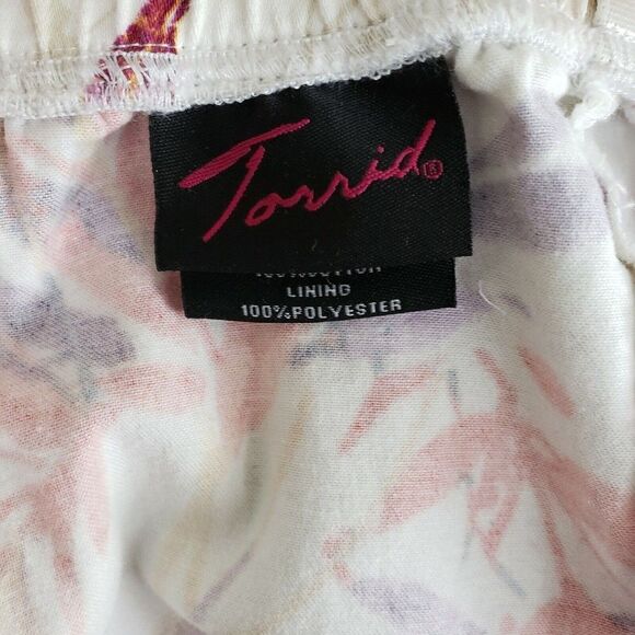 Torrid Ivory Cherry Blossom Strapless Dress Womens Size 20 - Picture 6 of 7